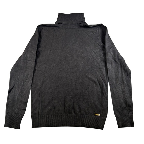 Calvin Klein Sweaters - Calvin Klein Womens Black Turtleneck Long Sleeve Knit Sweater Size Medium